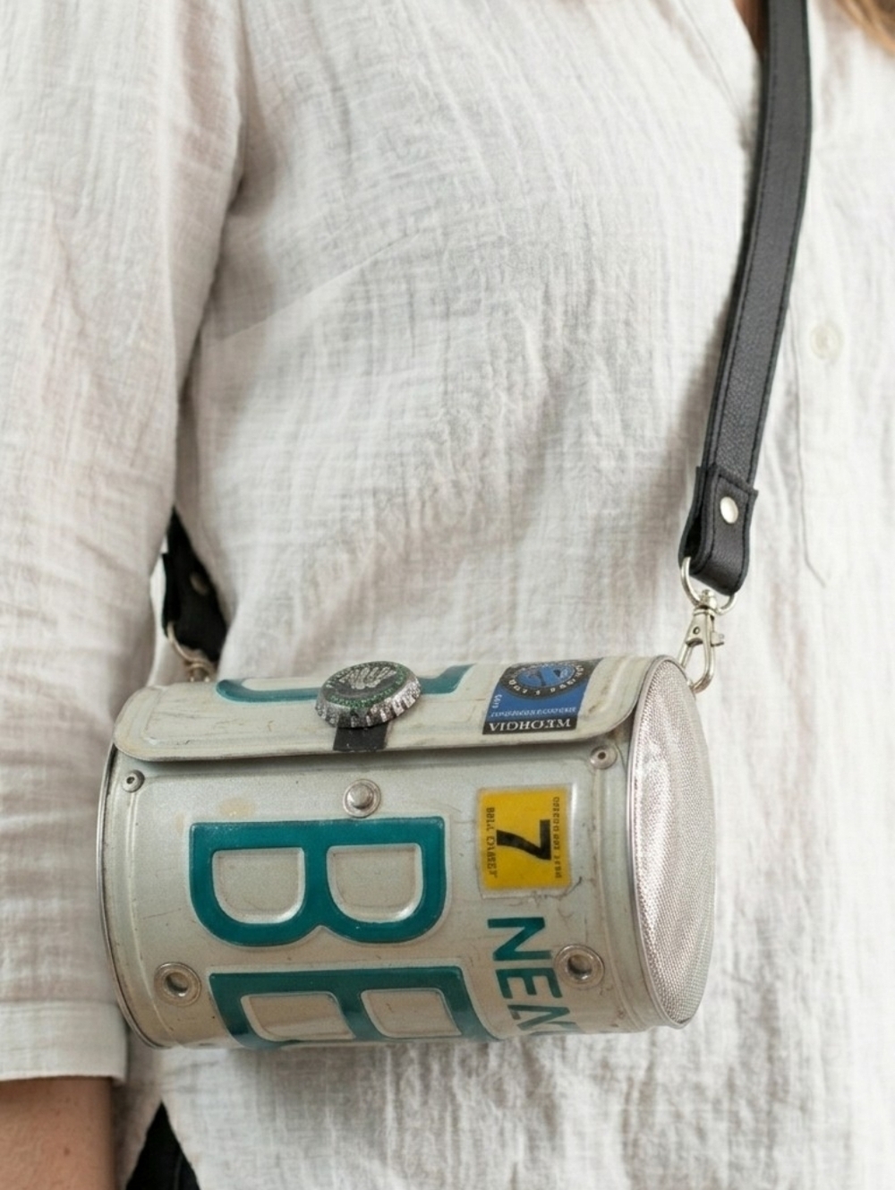 Little Earth Vintage Y2K New Hampshire License Plate Purse - Clasp Broken